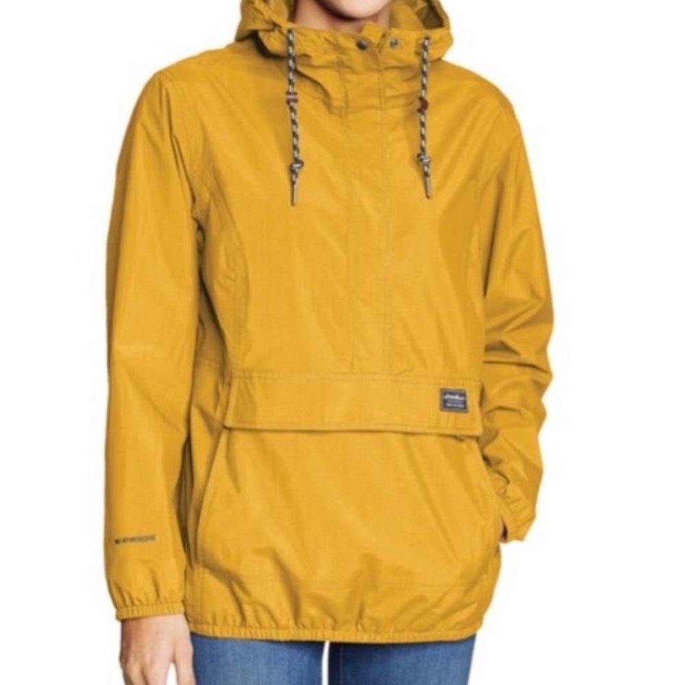 Eddie Bauer Yellow Rain Jacket NWT